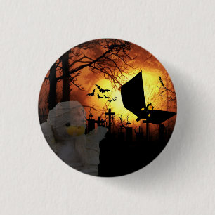 Badge Rond 2,50 Cm Bouton Halloween