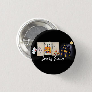 Badge Rond 2,50 Cm Bouton Halloween de saison éffrayante