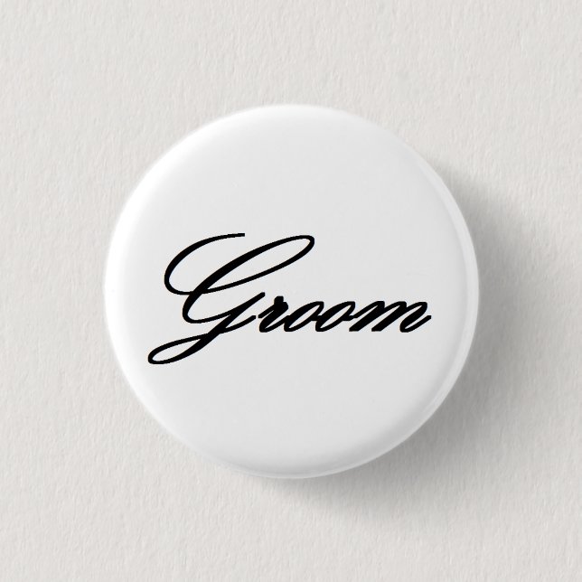 Badge Rond 2,50 Cm Bouton HAMbyWG - Groom (Devant)