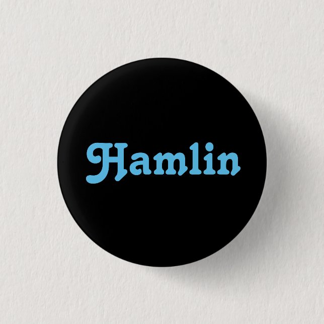 Badge Rond 2,50 Cm Bouton Hamlin (Devant)
