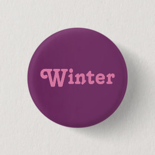 Badge Rond 2,50 Cm Bouton Hiver
