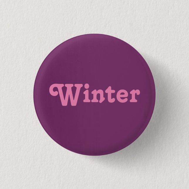 Badge Rond 2,50 Cm Bouton Hiver (Devant)