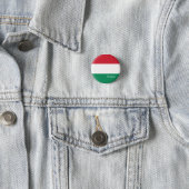 Badge Rond 2,50 Cm Bouton Hongrie, drapeau hongrois patriotique (En situation)
