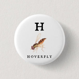 Badge Rond 2,50 Cm Bouton Hoverfly