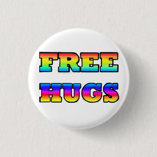Badge Rond 2,50 Cm Bouton HUGS GRATUIT