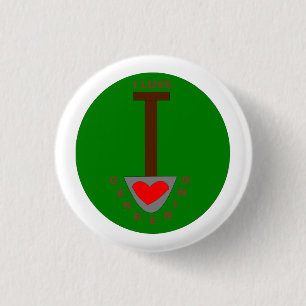 Badge Rond 2,50 Cm Bouton I Love Gardening