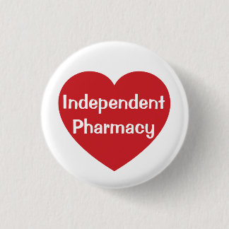 Badge Rond 2,50 Cm Bouton I Love Independent Pharmacy