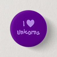 Bouton I Love Unicorns