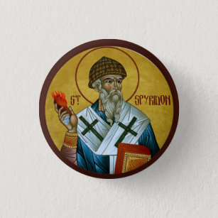 Badge Rond 2,50 Cm Bouton icône Saint Spyridon