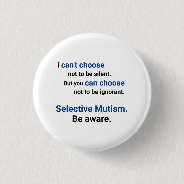 Badge Rond 2,50 Cm Bouton Ignorant (Devant)