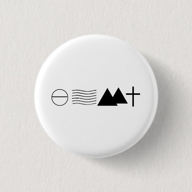 Badge Rond 2,50 Cm Bouton inspiré de 54:10 d'Isaïe (Devant)