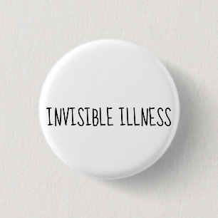 Badge Rond 2,50 Cm Bouton invisible de conscience de maladie