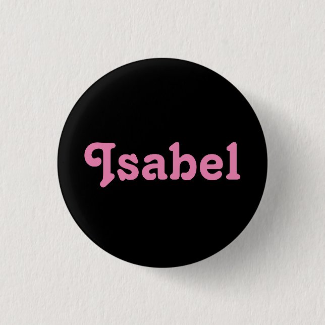 Badge Rond 2,50 Cm Bouton Isabel (Devant)