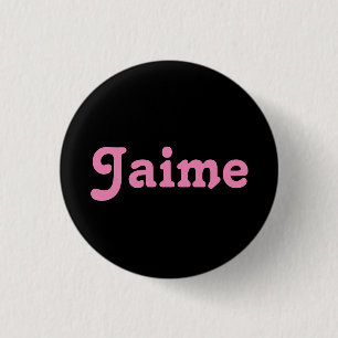Badge Rond 2,50 Cm Bouton Jaime