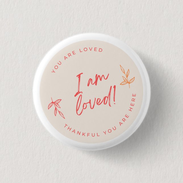 Badge Rond 2,50 Cm Bouton J'aime Petit (Devant)