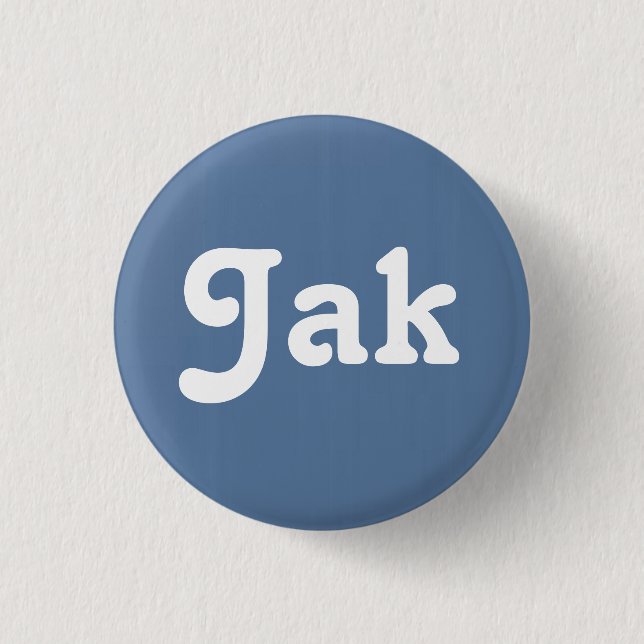Badge Rond 2,50 Cm Bouton Jak (Devant)
