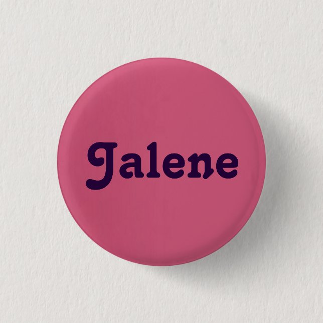 Badge Rond 2,50 Cm Bouton Jalene (Devant)