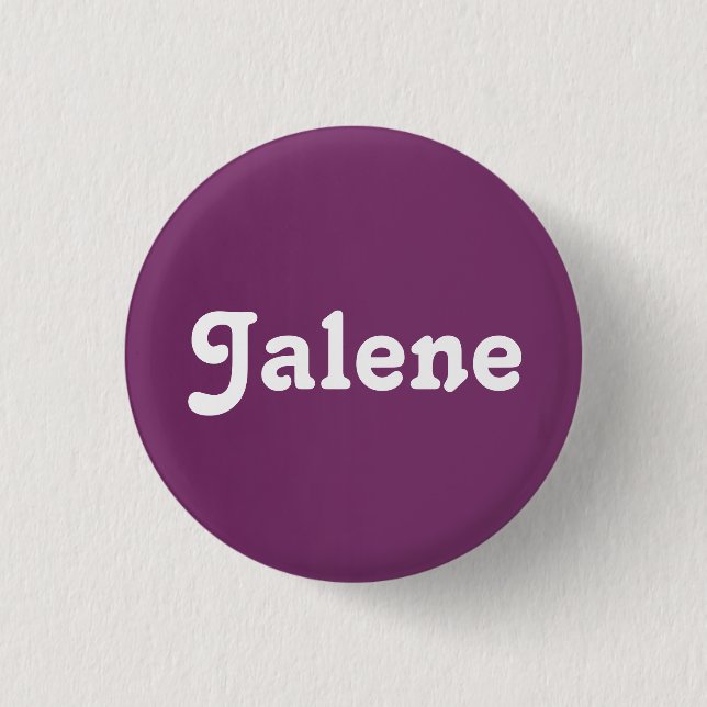 Badge Rond 2,50 Cm Bouton Jalene (Devant)