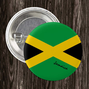 Badge Rond 2,50 Cm Bouton Jamaïque, mode patriotique jamaïcaine