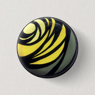 Badge Rond 2,50 Cm Bouton jaune de Chakra