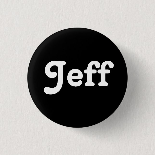 Badge Rond 2,50 Cm Bouton Jeff (Devant)