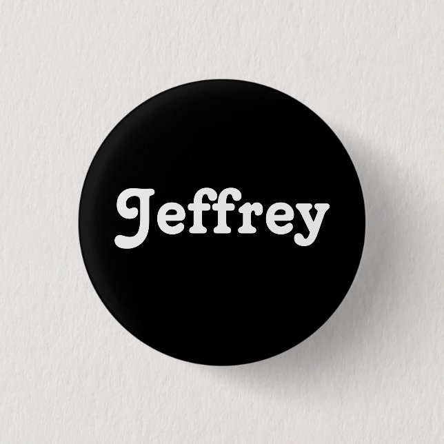 Badge Rond 2,50 Cm Bouton Jeffrey (Devant)