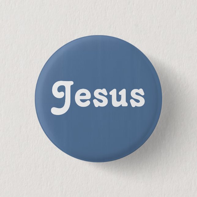 Badge Rond 2,50 Cm Bouton Jésus (Devant)