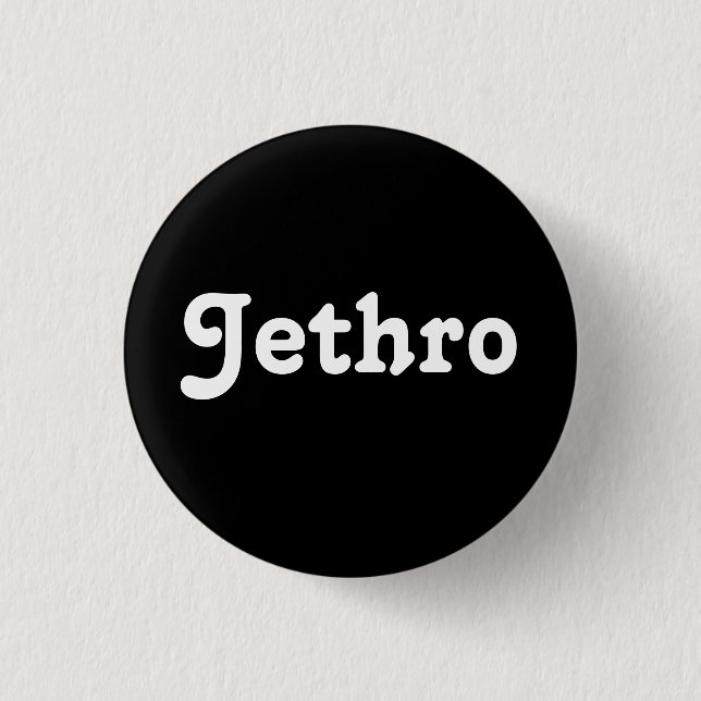 Badge Rond 2,50 Cm Bouton Jethro (Devant)