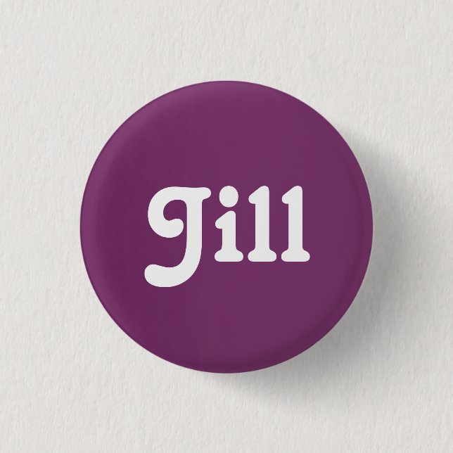 Badge Rond 2,50 Cm Bouton Jill (Devant)