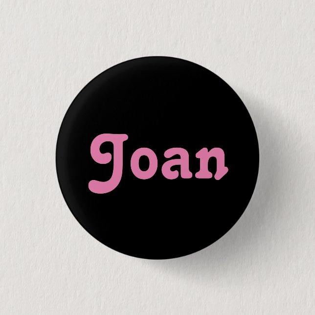 Badge Rond 2,50 Cm Bouton Joan (Devant)