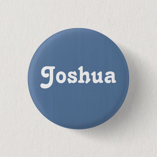 Badge Rond 2,50 Cm Bouton Joshua (Devant)