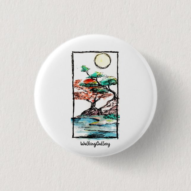 Badge Rond 2,50 Cm Bouton Jour (Devant)