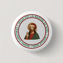 Bouton Joyeux Noël - Joyeux Noel Jésus Raison