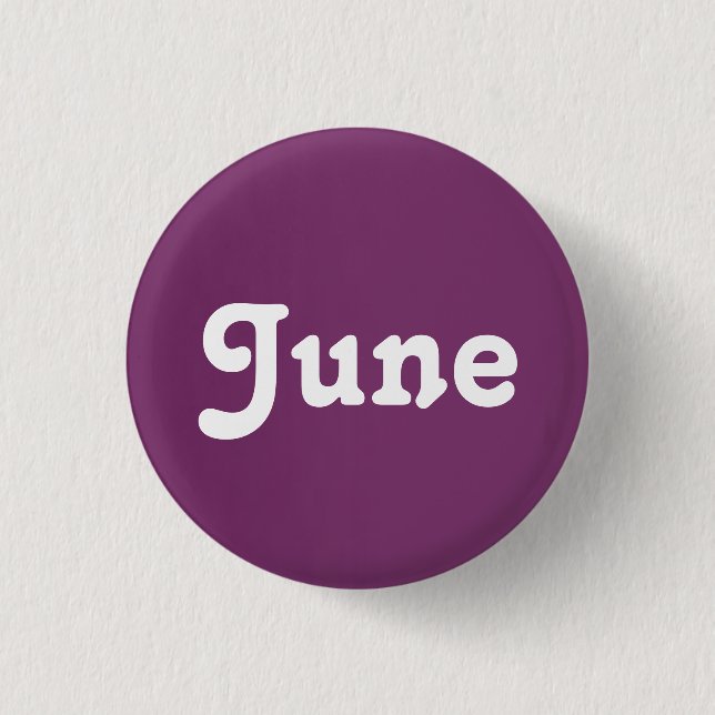Badge Rond 2,50 Cm Bouton juin (Devant)