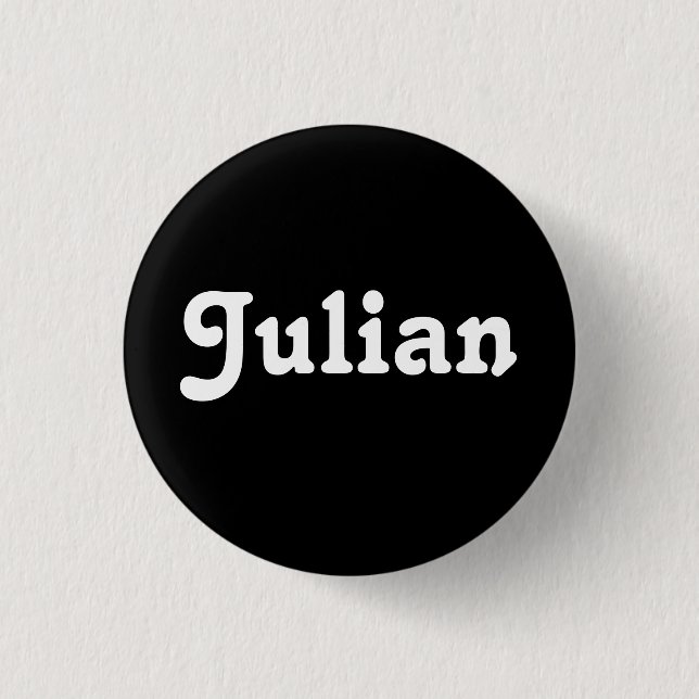 Badge Rond 2,50 Cm Bouton Julian (Devant)