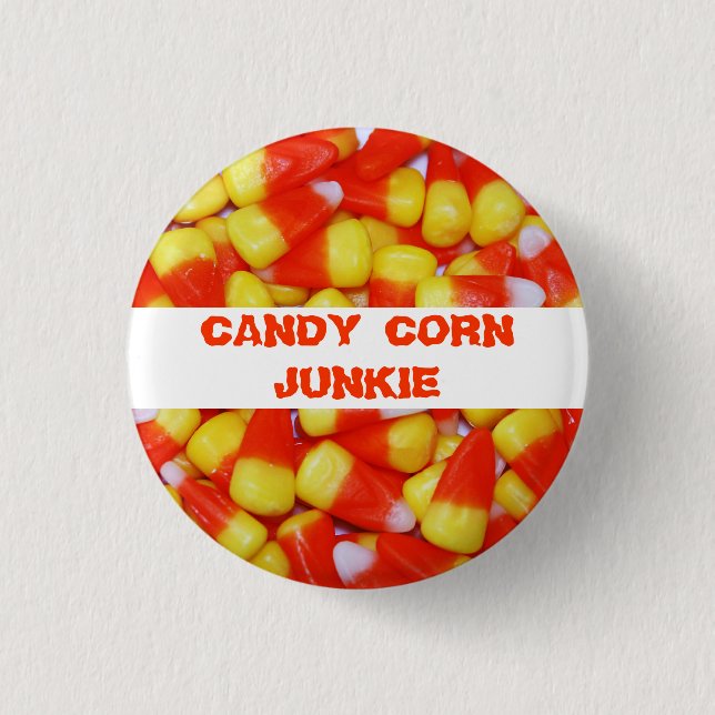 Badge Rond 2,50 Cm Bouton Junkie de maïs Candy (Devant)