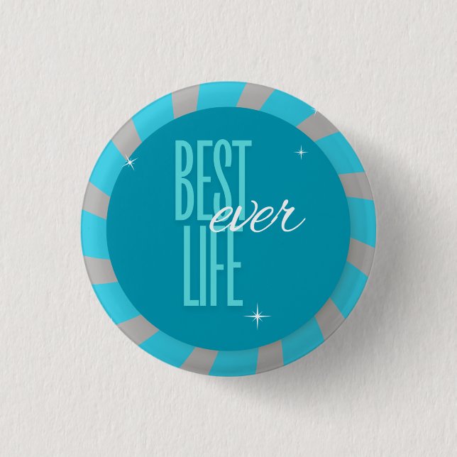 Badge Rond 2,50 Cm Bouton JW Best Life Ever - Épingle (Devant)