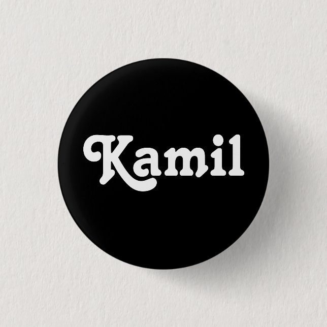Badge Rond 2,50 Cm Bouton Kamil (Devant)