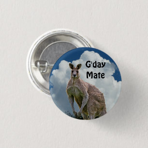 Badge Rond 2,50 Cm Bouton Kangaroo