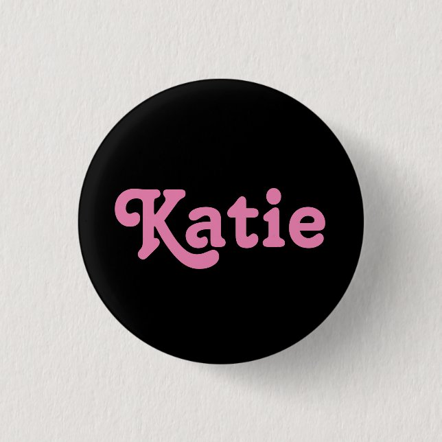 Badge Rond 2,50 Cm Bouton Katie (Devant)