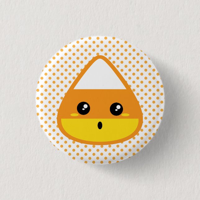 Badge Rond 2,50 Cm Bouton Kawaii Candy Corn (Devant)