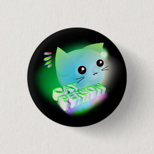Badge Rond 2,50 Cm Bouton Kawaii de dessin animé Kitten
