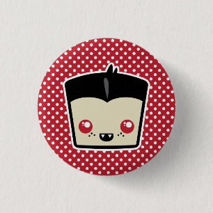 Badge Rond 2,50 Cm Bouton Kawaii Dracula