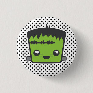 Badge Rond 2,50 Cm Bouton Kawaii Frankenstein