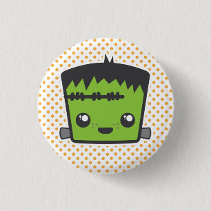 Badge Rond 2,50 Cm Bouton Kawaii Frankenstein