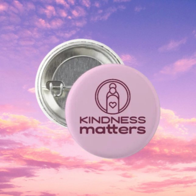 Badge Rond 2,50 Cm Bouton Kindness Matters - Bouteille Kindness (Créateur téléchargé)