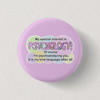 Badge Rond 2,50 Cm Bouton, Langage de l'amour en psychologie (TDAH, A