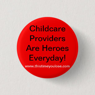 Badge Rond 2,50 Cm Bouton. Les fournisseurs de Childcare sont des