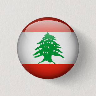 Badge Rond 2,50 Cm Bouton Liban