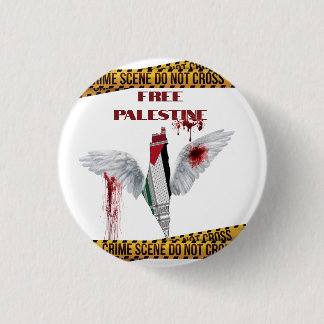 Badge Rond 2,50 Cm Bouton Libérez la Palestine - Épingle du génocide